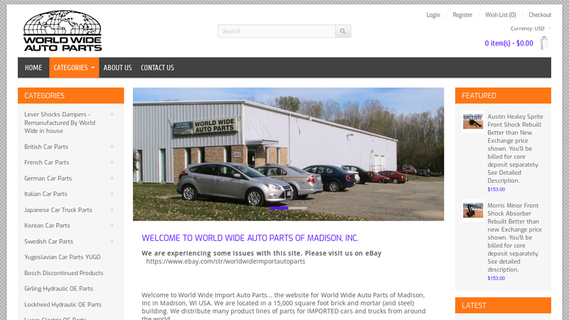 World Wide Auto Parts of Madison car parts madison wi