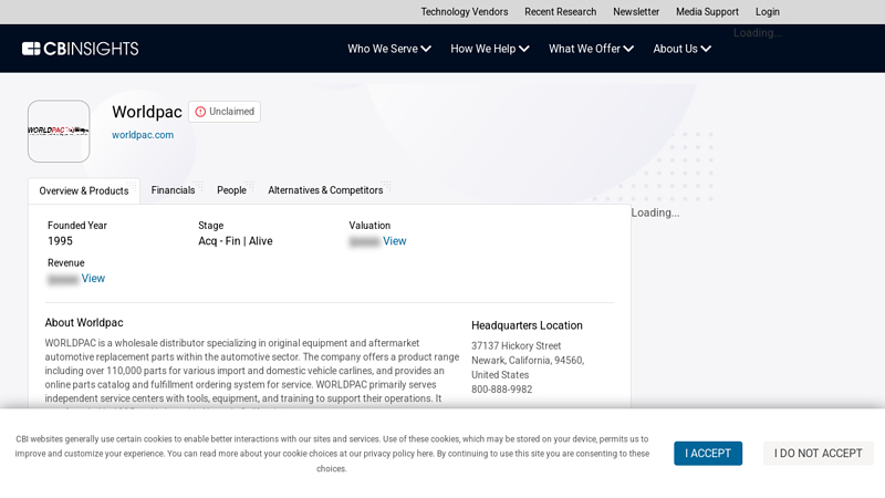 Worldpac world pac auto parts