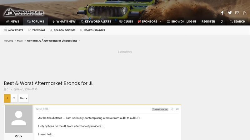 & Worst Aftermarket Brands for JL jeep truck parts