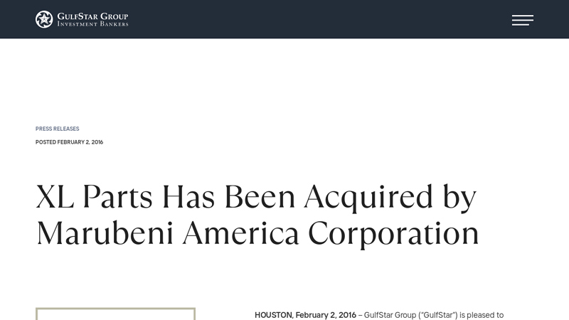 XL Parts Has Been Acquired by Marubeni America Corporation xl auto parts