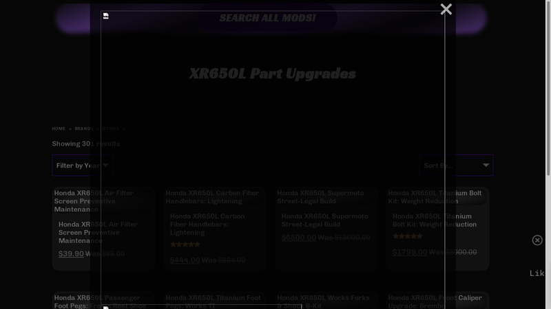 XR650L Parts & Upgrades honda xr650l parts