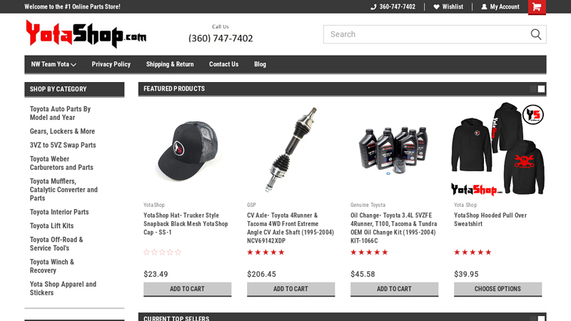 YotaShop: Toyota Parts Online shop toyota parts
