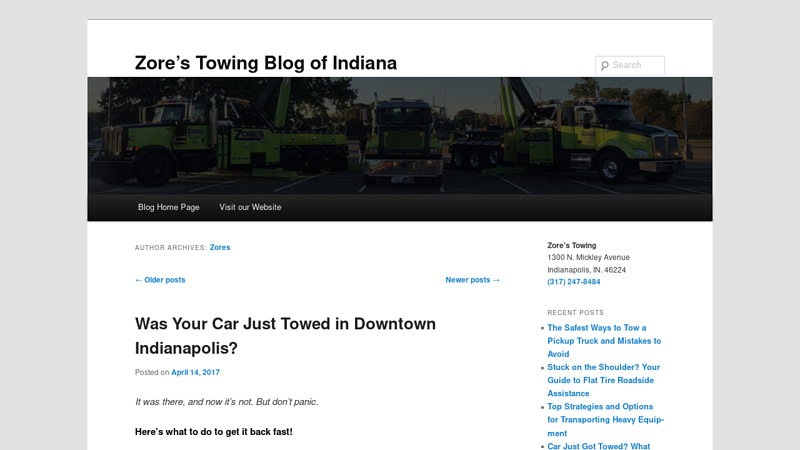 Zores, Author at Zore's Towing Blog of Indiana zores auto parts indianapolis